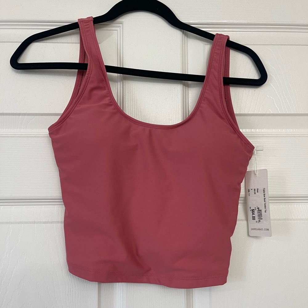 NWT Janela Bay Triple Bow Back Tankini Top | Size Small